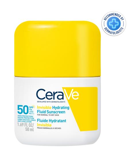 CeraVe Fluide Hydratant Invisible SPF50 Peau Normale à Sèche 50ml