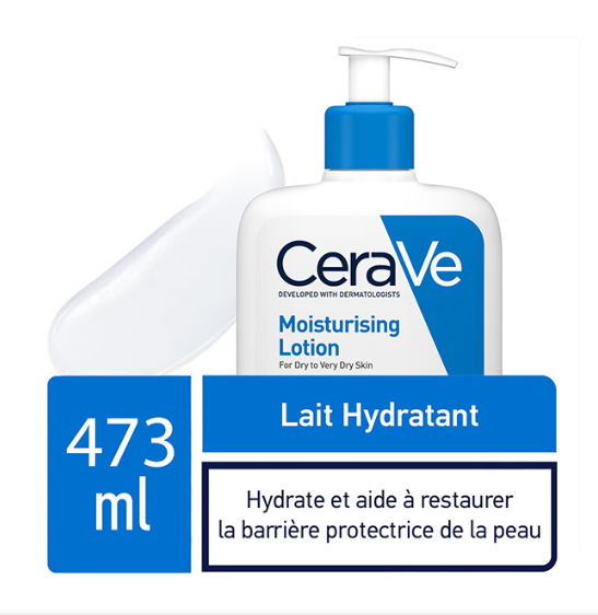 CeraVe Lait Hydratant Léger Peau Sèche à Très Sèche | 236ml