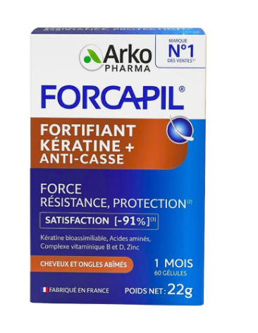 Forcapil Kératine+ Anti-Casse | 60 Gélules