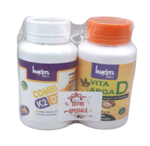 Pack Hydra Plus Combi K2 D3 60 Comprimés + Vita Arga D 60 Comprimés