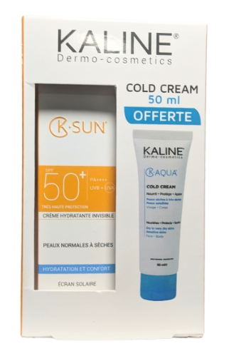 Kaline Ecran Invisible SPF50+ 50ml + Cold Crème Pack