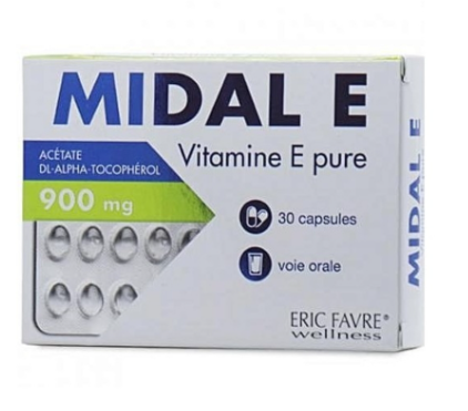 Midal E Vitamine E Pure | 30 Capsules