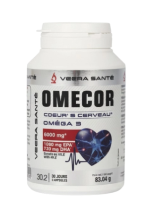Eric Favre Oméga 3 Cœur & Cerveau 6000mg | 60 Capsules