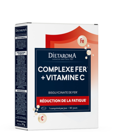 Dietaroma Complexe Fer + Vitamine C | 30 Comprimés
