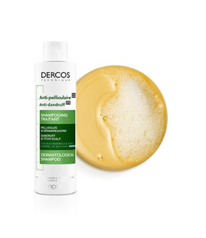 Vichy Dercos Shampoing Traitant Anti-Pelliculaire Cheveux Normaux à Gras | 200ml