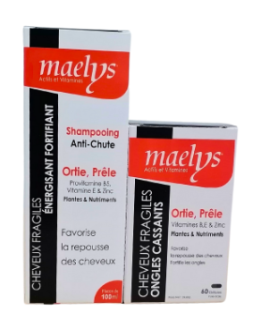 Maelys Ortie Prêle Boîte 60 Gélules + Shampoing 100ml