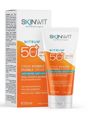 Skinwit Dermatologie Witsun Crème Solaire Anti-Taches SPF50+