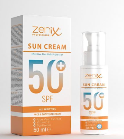 Zenix Professional Ecran Solaire SPF50+ Visage et Corps 50ml